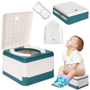 Siège Toilette Pliable Enfant,Pot Bebe Toilette Pliable,Toilettes Pliantes pour Enfants,Pot Bebe Toilette Pliable Voyage,Portable Siège Toilette Pliable Enfants (Poseidoneye, neuf)