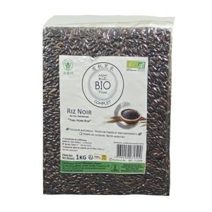Riz Thai Gluant BIOet Riz Thai Noir BIO 1kg/Sachet - Offres de 1 et 2kg/Sachets - Livraison Gratuite France (1 sachet, Riz thai noir) (Bo Time - Direct Fabricant, neuf)