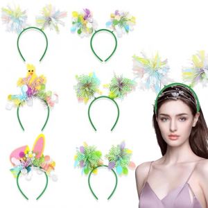 Easter Headband Set, Bunny Ears Hair Hoop, Fun Photo Booth Props, Made with Lightweight Materials for Spring Party, Festival, Wedding and Holiday Celebration Accessories, 1 Piece (rainka, neuf)