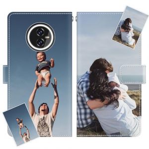 JGOYGYI Coque Personnalis&eacute;e Compatible avec Gigaset GX6 GX4 GX290/GX290 PRO/GX290 Plus GS5 GS4 GS3,Personnalisable Etui Housse en Cuir PU avec Votre Propre Initiale & Texte Nom (JGOYGYI, neuf)