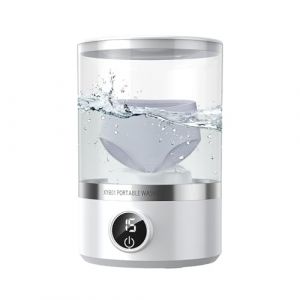 Hitburu Lave-Linge Portable Pour Sous-V&ecirc;tements, Lave-linge Portable Mini Nettoyage Profond Silencieux Voyage 1,7L, Machine &Agrave; Laver Les Soutiens-Gorge Chaussettes Culottes, Pour Maison Et (Hitburu, neuf)