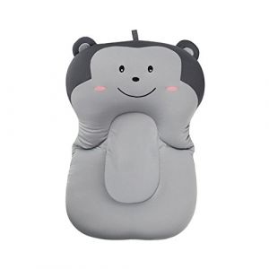 belupai Tapis de bain bébé nouveau-né pliable bébé bain baignoire coussin chaise étagère nouveau-né siège de baignoire nouveau-né coussin tapis de bain(Singe gris) (Sevennewlight, neuf)