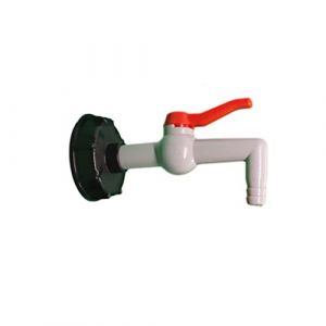 IBC Robinet en Plastique - Adaptateur Cuve 1000L - Vidange Réservoir IBC - IBC Vanne Cuve 1000l Plastique - Adaptateur Réservoir IBC | Accessoire Vanne S60x6 À 90 Degrés (ZhenJiaoVVV, neuf)