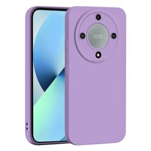 TAUYN Coque pour Honor Magic5 Lite/Magic 5 Lite, Haute Qualité Doux Silicone Protection Étui, Mince Anti-Choc Anti-Chute Durable Housse, Violet (Kuaigu, neuf)
