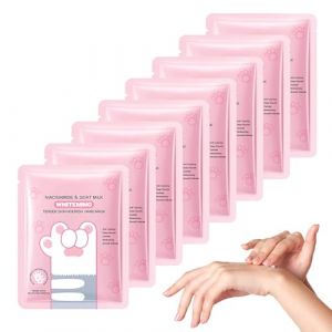 Masque Pour Les Mains, Masques Hydratants Pour Les Mains, Gants Hydratants Pour La Nuit Pour Les Mains Sèches Et Gercées, Rajeunit Et Répare La Peau Rugueuse Des Mains, 8 Pièces (OuMeiLe-EU, neuf)