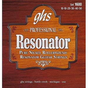 GHS RESONATOR PURE NICKEL ROLLERWOUND 1600 Jeu De Cordes (Gemu Versandhandel, neuf)