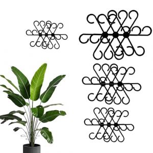 Hsyadazi Lot de 12 Tuteurs pour Plantes - 4 Tailles de Tuteurs pour Plantes vivaces et Supports pour rosiers, hortensias, tomates - Anneaux de Soutien Robustes pour Plantes d'int&eacute;rieur et d'ext&eacute;rieur (YCYSW-EU, neuf)