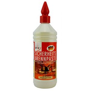 STYX Ambiente Pâte combustible de sécurité Gel combustible 1000 ml Fabriqué en Allemagne (blackstone24, neuf)