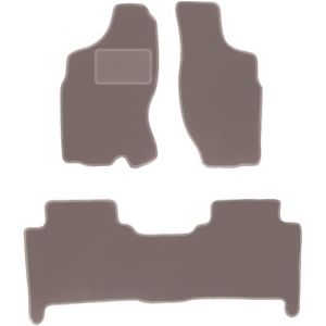 Wielganizator Tapis de Voiture - Compatible avec Nissan Terrano II SUV (1993-2005) - Velours - Accessoires Auto - Tapis de Voiture - Tapis Auto - Ensemble 3 pièces - Beige (GSHOPPING, neuf)