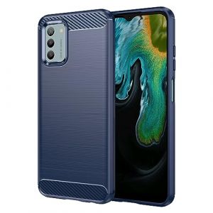 SCL Coque pour Nokia G42 5G Coque Nokia G42 5G [Bleu], Effet Fibre de Carbone Gel Grip Housse de Protection [Anti Rayures] [Anti-Collision] Coque Compatible avec Nokia G42 5G (Filber-FR, neuf)