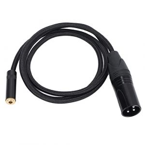 Câble Adaptateur Audio Stéréo 3,5 Mm Femelle vers XLR Mâle, Câble Adaptateur Mini Jack Femelle vers XLR Mâle, pour Lecteurs MP3 Amplificateurs Mélangeurs 3,3 Pieds (Byged, neuf)