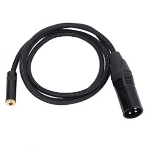 ciciglow Câble Adaptateur Audio Stéréo 3,5 Mm Femelle vers XLR Mâle, Câble Adaptateur Mini Jack Femelle vers XLR Mâle, pour Lecteurs MP3 Amplificateurs Mélangeurs 3,3 Pieds (Byged, neuf)