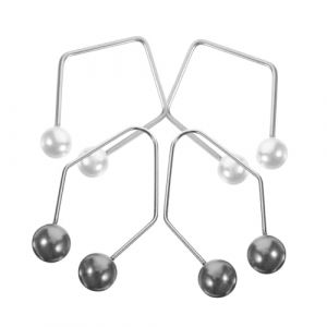 LALADEFIEE 2 paires Entra&icirc;neur de Fossettes pour Visage Femme Portable Exercices Musculaires Faciaux pour Cr&eacute;er Fossettes Naturelles L&eacute;ger et Compact Argent et Noir (Yowanr, neuf)