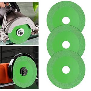 Flintronic 3pcs Disque Coupe Verre, Disque Diamant 115 Carrelage, Disque à Tronçonner Diamant, Disque Carrelage pour Bouteille, Porcelaine, Jade, Granit, Verre(115 x 22,23mm) (XJYEU, neuf)