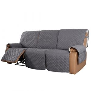 Housse de Fauteuil Relax 1/2/3 places Inclinable avec Rangement Matelassé, Dérapage Housse De Fauteuil avec Poches latérales Lavable Housse Fauteuil Relax Electrique pour Enfant Animaux Chat ( Color : (AMZGRZ, neuf)