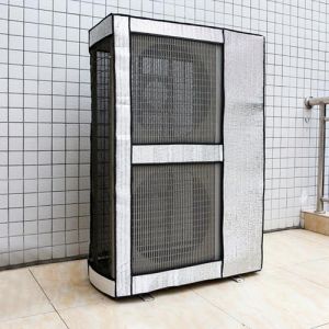 YLLSMGS Housse Pompe a Chaleur, Cache Pompe a Chaleur Ext&eacute;rieur avec Maille D'a&eacute;ration, R&eacute;sistante &agrave; La Neige et &agrave; La Poussi&egrave;re(92 * 135 * 36cm/36 * 53 * 14in) (YLLSMGS, neuf)