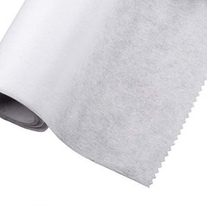 Tissu d'entoilage thermocollant et fusible - poids moyen, largeur 75 cm - 2 mètres - blanc (non tissé) (The Bead Shop UK, neuf)