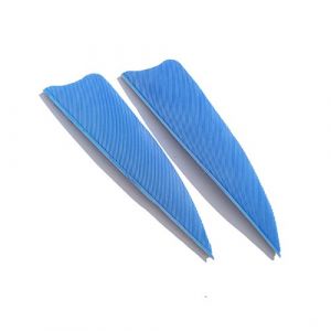 SHARROW 50pcs Tir &agrave; l'arc Plumes de Fl&egrave;che 3" Plumes Naturelles Fletching Empennage de Fl&egrave;che Plumes pour Fl&egrave;ches en Bois et Fl&egrave;ches de Carbone (Bleu Clair) (AME Archery Shop, neuf)