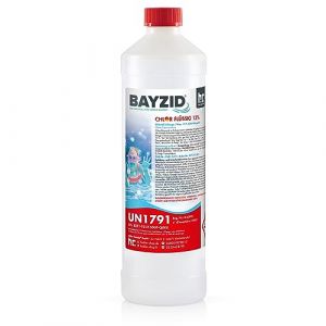 Bayzid® Chlore Liquide 48° – Désinfectant Rapide pour Piscine – Bouteille 1 KG – 13-15% de Chlore Actif – Clarifiant Eau Cristalline – Idéal Spa, Jacuzzi, Pataugeoire (Höfer Chemie GmbH, neuf)