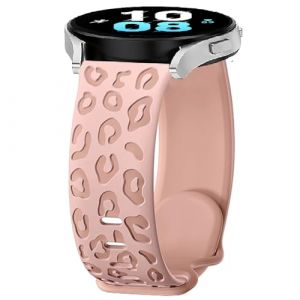 BYISYUE Leopard Bracelets de Remplacement pour Ticwatch Pro 3/GTX/E2/S2, 22mm Silicone Sport Bracelet pour Coros Pace 4/Pace3/Pace Pro, Apex 4 42mm/Apex 46mm/Apex2 Pro (BYISYUE-FR, neuf)