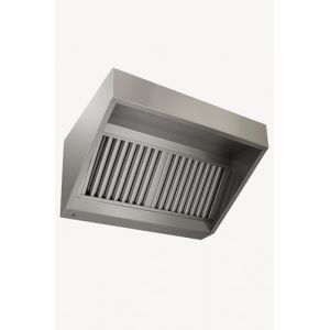 Hotte Professionnelle en Inox 1000x750 mm &ndash; Hotte Trap&egrave;ze &ndash; Hotte Aspirante Triple Flux et Extraction, Filtres, Variateur et Moteur &ndash; Restaurant, Food Truck, Fast-Food &ndash; Cuisine Professionnelle (materiels pro, neuf)