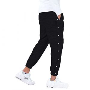 NaLatia Pantalon Surv&ecirc;tement &Agrave; Bouton-Pression Lat&eacute;ral pour Hommes,Pantalon Surv&ecirc;tement Homme avec Boutonni&egrave;re Lat&eacute;rale &Agrave; Ouvrir Sport Loisirs Jogging Bouton pour Homme (GUnakd, neuf)