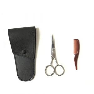 Beavorty Ciseaux &agrave; Sourcils Acier Inoxydable Coupe-pr&eacute;cision Barbe et Moustache Kit Soin Sourcils et Professionnel pour Hommes (T Innovation&middot;HX, neuf)