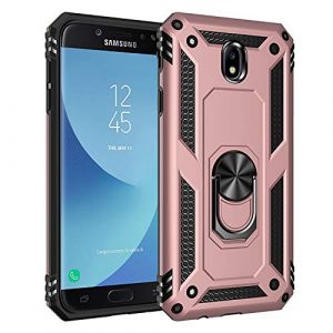 BestST Coque pour Samsung Galaxy J7 2017/J730, avec Anneau Support, Coque Etui Housse Galaxy J7 2017/J730 Antichoc Militaire [Tough Armor] Heavy Duty Shock Proof Protective Housse, (BestST, neuf)