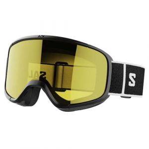 Salomon AKSIUM 2.0 Access Masque de Ski, Idéal pour le Ski et le Snowboard, Unisexe, Noir Jaune (pepegi eu, neuf)