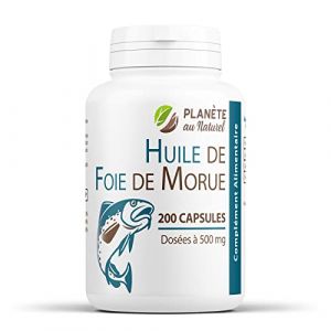 Huile de Foie de Morue 500 mg - 200 capsules (123PLANTES, neuf)