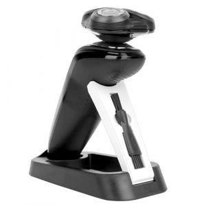 Linkidea Support de rasoir électrique pliable pour homme, organiseur de douche compatible avec Philips Shaver 2400, Braun Series 3, 5, 6 (noir) (LinkideaEU, neuf)