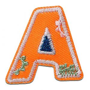 Alphabet/Lettre color&eacute; Patch - Ecusson thermocollant patches appliques, Taille: 0 x 0 cm, Alphabet MQ bunt/blau:Buchstabe A 3.2 x 3.2 cm (catch-the-patch, neuf)
