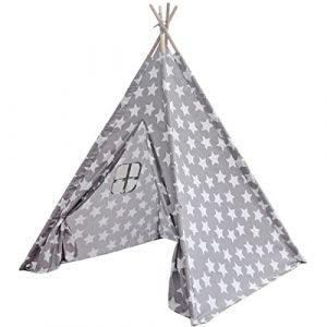 Benebomo Teepe Tente pour Enfants,Tente de Jeu Pliable pour Enfants,Tente Fille,Tipi Tente de Jeux Enfant,cabane Enfant intérieur extérieur,43 * 43 * 55in (Étoile) (Sunfunny, neuf)