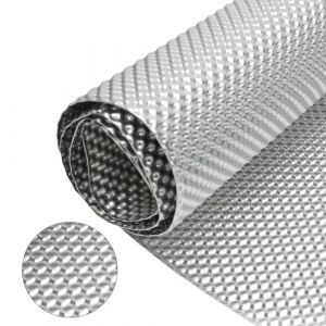 LOMUG Protection contre la chaleur - Plaque en aluminium gaufré - 100 cm x 40 cm - Plaque de protection thermique aluminisée pour véhicule - Kit de réparation - Plaques de protection pour voiture (JINGMEI-UK, neuf)
