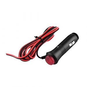 Prise Allume-cigare avec Fil Adaptateur de Prise Connecteur Mâle pour Prise de Courant d'Allume-Cigare de Voiture Câble d'Extention d'Alimentation 1.5M (Ouxiubo, neuf)