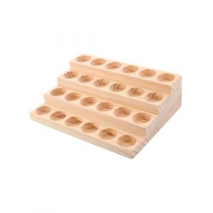DECORNIJIA Pr&eacute;sentoir Bois pour Bouteilles Organisateur de Rangement R&eacute;sistant et pour Huiles Essentielles et Support de Stockage pour Bouteilles Verre (ZhiLight, neuf)
