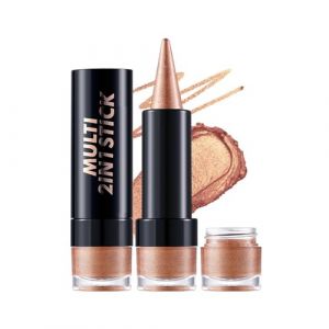 2 en 1 fard &agrave; paupi&egrave;res nacr&eacute; et eyeliners b&acirc;ton double t&ecirc;te estompable stylo pour maquillage des yeux &agrave; la mode stylo nacr&eacute; (qoeifj, neuf)
