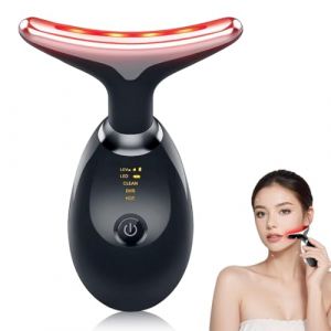 1 pièce Appareil Anti Rides Visage, Appareil de Beauté facial anti-rides à 45 °C avec 7 Modes Massage Visage, USB Rechargeable Appareil Masseur Facial, pour Améliorer,Resserrer et Lisser La Peau (NHQZ, neuf)