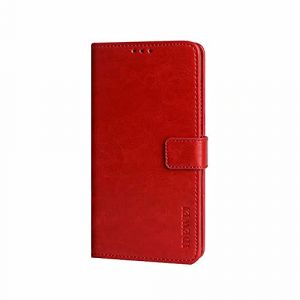 COQUE &Eacute;tui pour t&eacute;l&eacute;phone Portable Wiko Power U10,&eacute;tui &agrave; Rabat en TPU + Cuir,avec Support,Portefeuille avec Fente pour Carte,Protection Antichoc pour Wiko Power U10-Rouge (COQUE, neuf)
