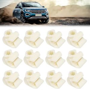JUGUTA 12 Pièces Clips De Tuyau De Frein Pour V.W Mk4 Golf B0Ra X6 Tdi Gti V5 V6 R32 Support De Câble De Frein Fixations 5Q0611797B Pour La Fixation Du Tuyau De Frein (ROXYROX FASHION, neuf)