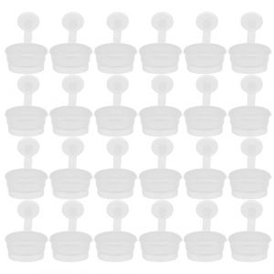 Mikinona 100 Pi&egrave;ces Bouchon De Bouteille Cosm&eacute;tique Bouchons Cache-trou Portable Transparent (Dawn Cedar, neuf)