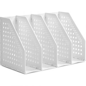 Porte-revues Pliable A5, HAIYUU 4 compartiments Porte Revue Bureau Dossier Classeur Rangement Documents Porte Livre Porte Document Pour Bureau &Eacute;cole papeterie Document en papier (HAIYUUStoreDirect, neuf)