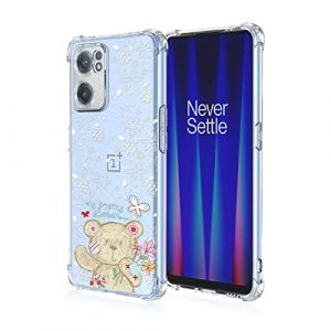 EASSGU TPU Silicone Coque pour OnePlus Nord CE 2 5G (6.43" inches), Housse de Protection de Motif Peint Transparente, &Eacute;tui de T&eacute;l&eacute;phone Anti-Chute - Poup&eacute;E Ours (EASSGU, neuf)