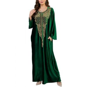 L-Peach Femmes Broderie Caftan Surdimensionn&eacute; Bohomian Kimono V&ecirc;tements de Nuit Biniki Couverture Ups Sarong Par&eacute;o (Little-Peach, neuf)