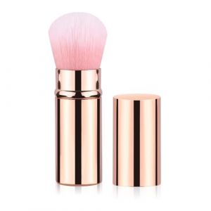 Pinceau à poudre rétractable pour mélanger la poudre pour le visage, surligneur, maquillage rétractable (Chizisx, neuf)