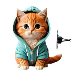 Désodorisant de voiture en forme d'animal mignon, clip de ventilation pour désodorisant de chat - clip d'aromathérapie en forme de chat pour sortie d'air de voiture,Désodorisant automatique de cl (okalie, neuf)