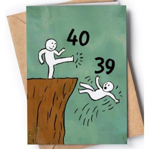 Carte d'anniversaire 40 ans &ndash; Carte d'anniversaire pour elle, lui &ndash; Happy Bday maman, papa, s&oelig;ur, fr&egrave;re &ndash; Carte d'anniversaire 40 ans pour femme, homme, amis ou coll&egrave;gue de travail &ndash; Cartes de blagues (Greetings Cards for Everyonee, neuf)