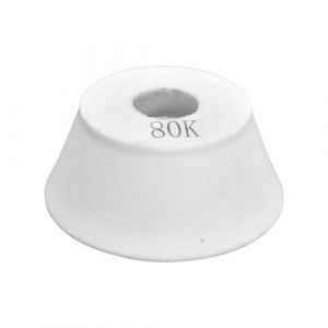 Meule Pour Touret, 75*32*20mm Corindon Blanc Meule, Disque Broyage Broyeur Céramique Longévité Dureté élevée Forme Bol Rectifieuse à Gobelets évasés Pour Meulage Outils Coupe Engrenages (80 Grit) (Funiques, neuf)