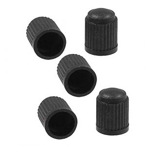 Bouchon de valve de pneu en plastique r&eacute;utilisable Bouchon de valve de pneu de voiture Moto Airpiece Cache-poussi&egrave;re Bouchon anti-poussi&egrave;re Accessoires de voiture 5 Pcs Noir Rentable et DurablePratiqu (LIUHE CSY, neuf)