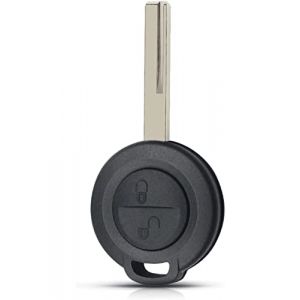 SALPIE Coque de cl&eacute; en silicone de remplacement avec t&eacute;l&eacute;commande compatible avec MITSUBISHI COLT LANCER 2 boutons SMART FORFOUR (Coque) (all-technology, neuf)